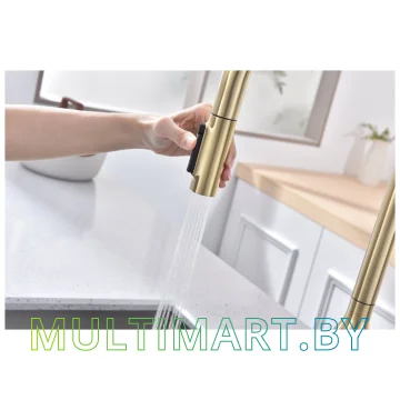 Смеситель Paulmark Universal Un213880-SBG (светлое брашированное золото) картинка 11